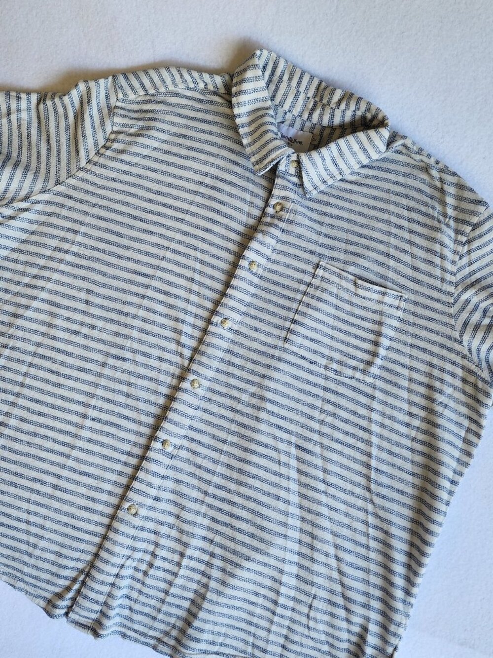 Goodfellow & Co. Striped Short Sleeve Button-Down Shirt XXL